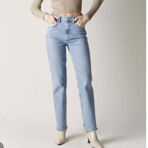 Agolde Stovepipe Women's Light Blue Straight Leg Jeans Size 24